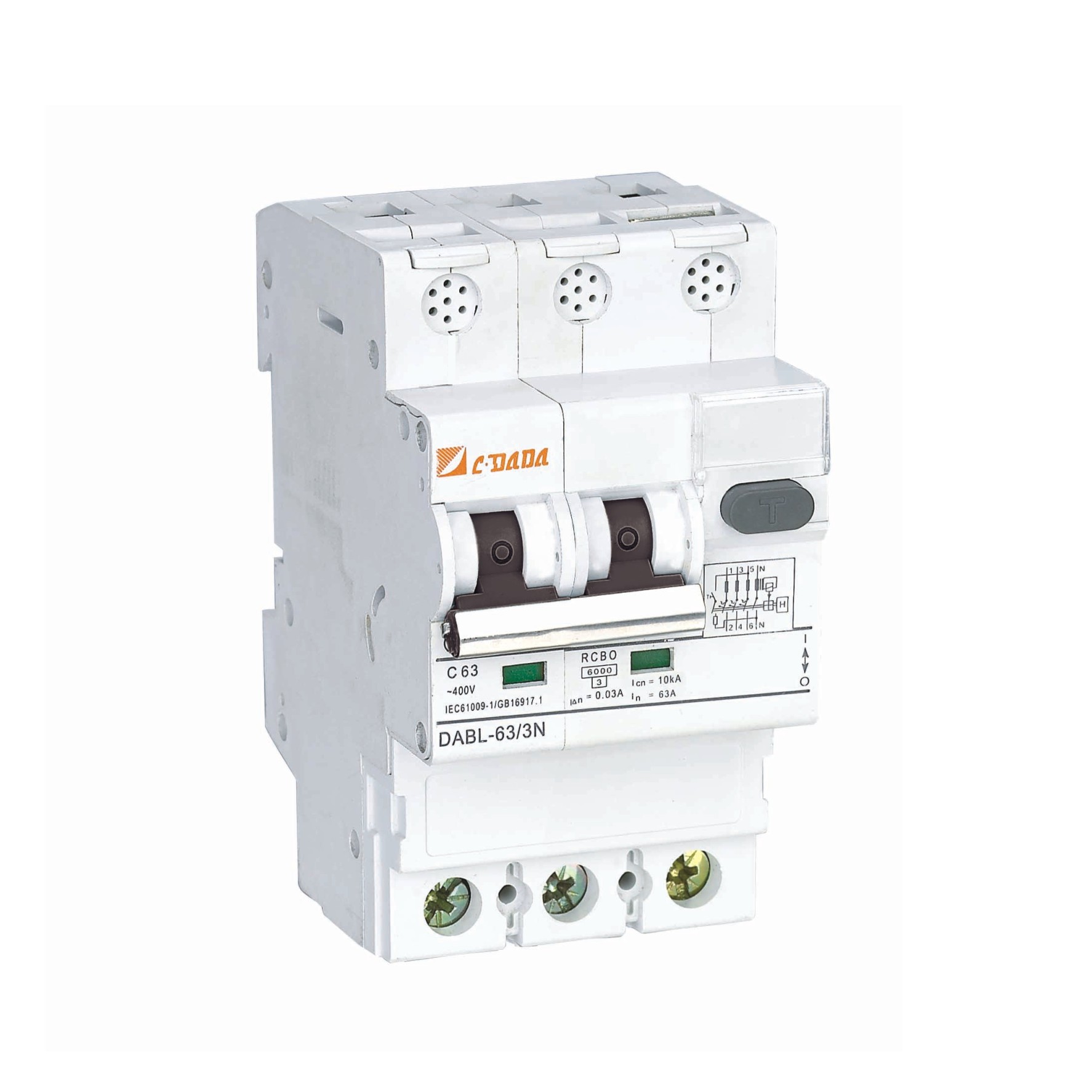 DABL-63 RCBO 6KA Residual current operated circuit breaker