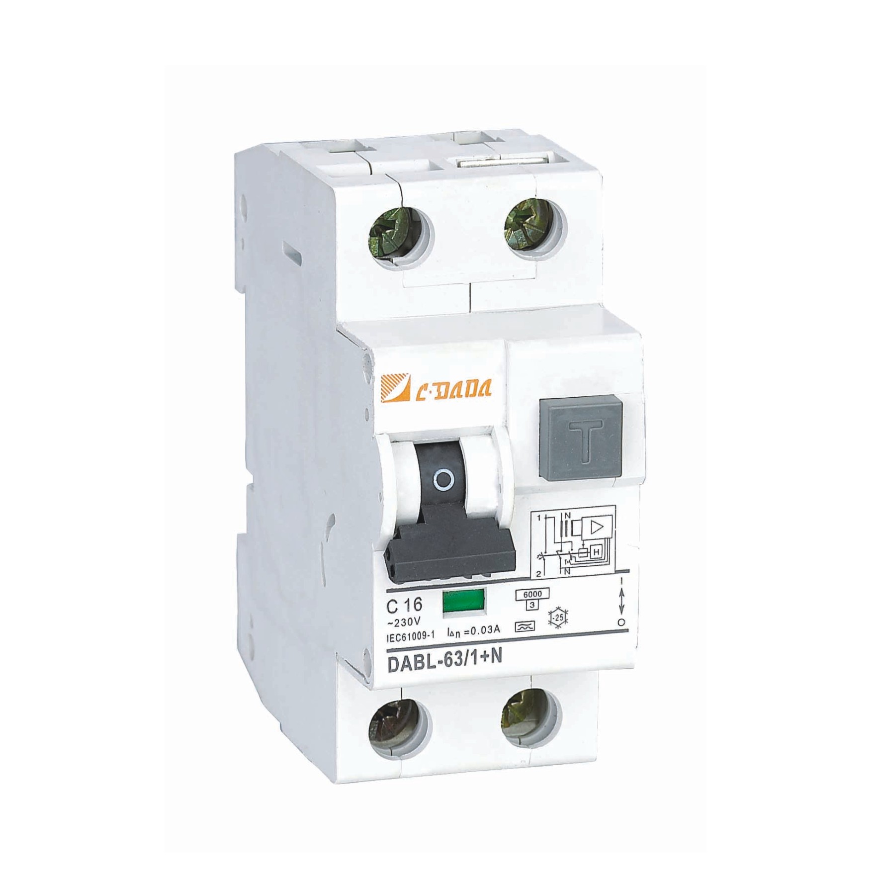 DABL-63 RCBO 6KA Residual current operated circuit breaker