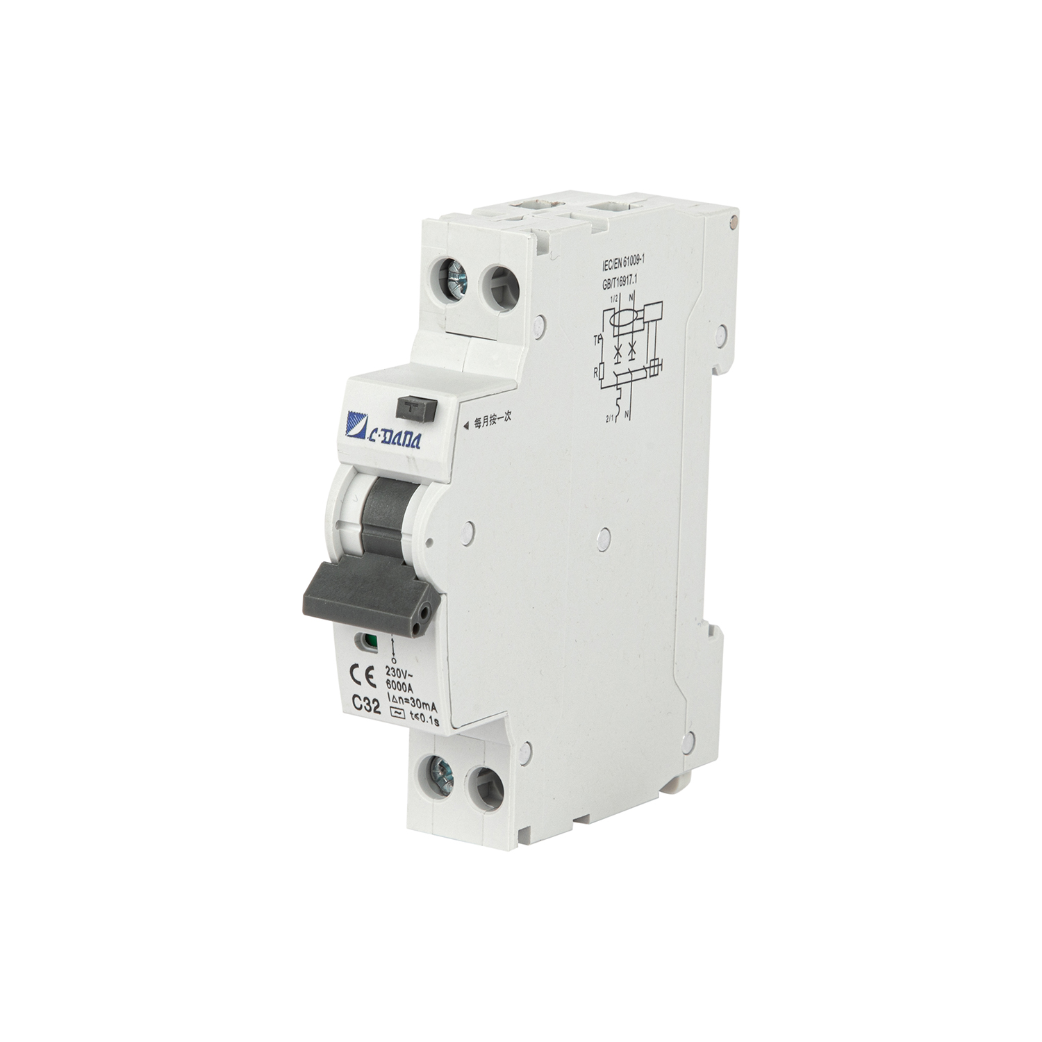 DAB7LN-40 series DPN Residual current operation circuit breaker(RCBO)