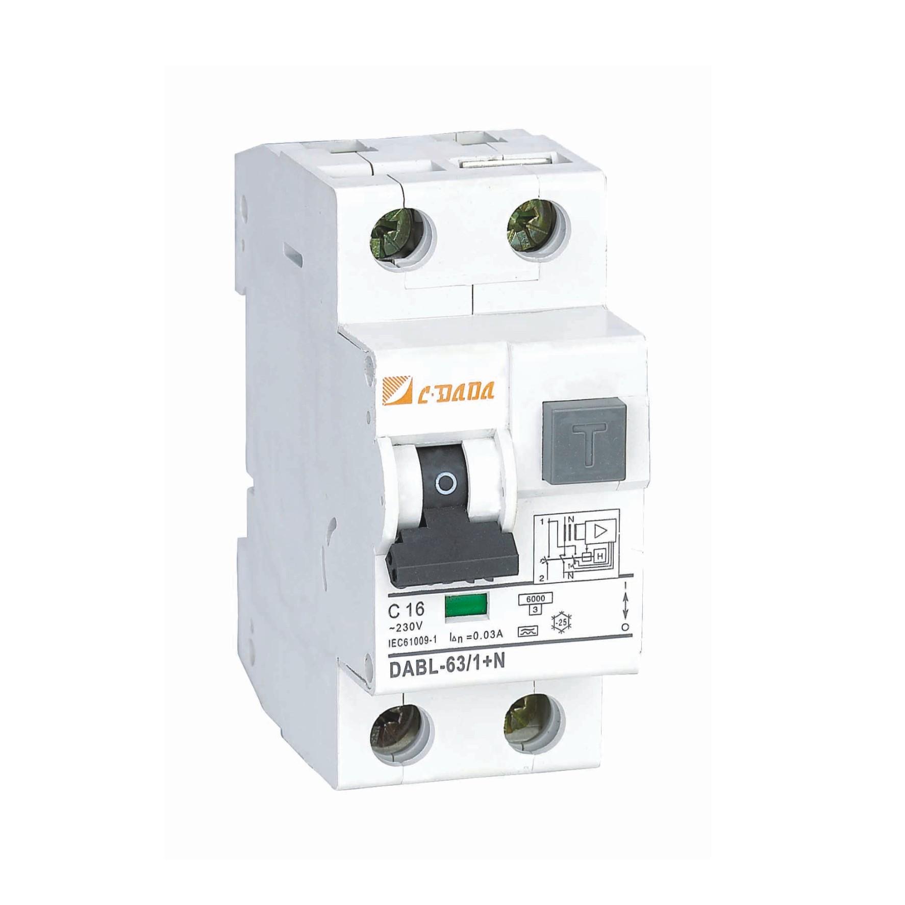 DABL-63 RCBO 6KA Residual current operated circuit breaker