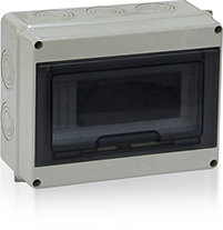 Plastic empty enclosure for MCB IP65 