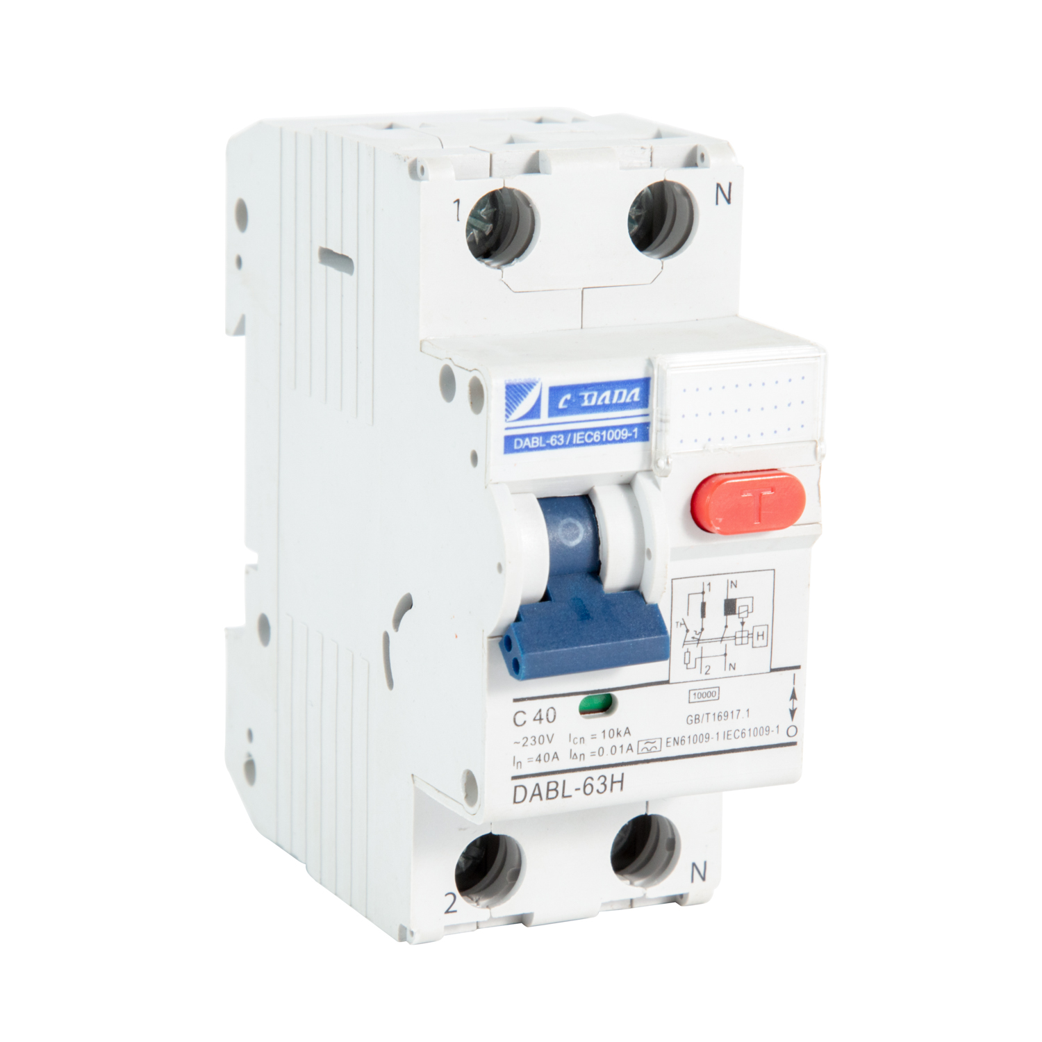 DABF-63 Nova series Residual current operated circuit breakers with overcurrent protection