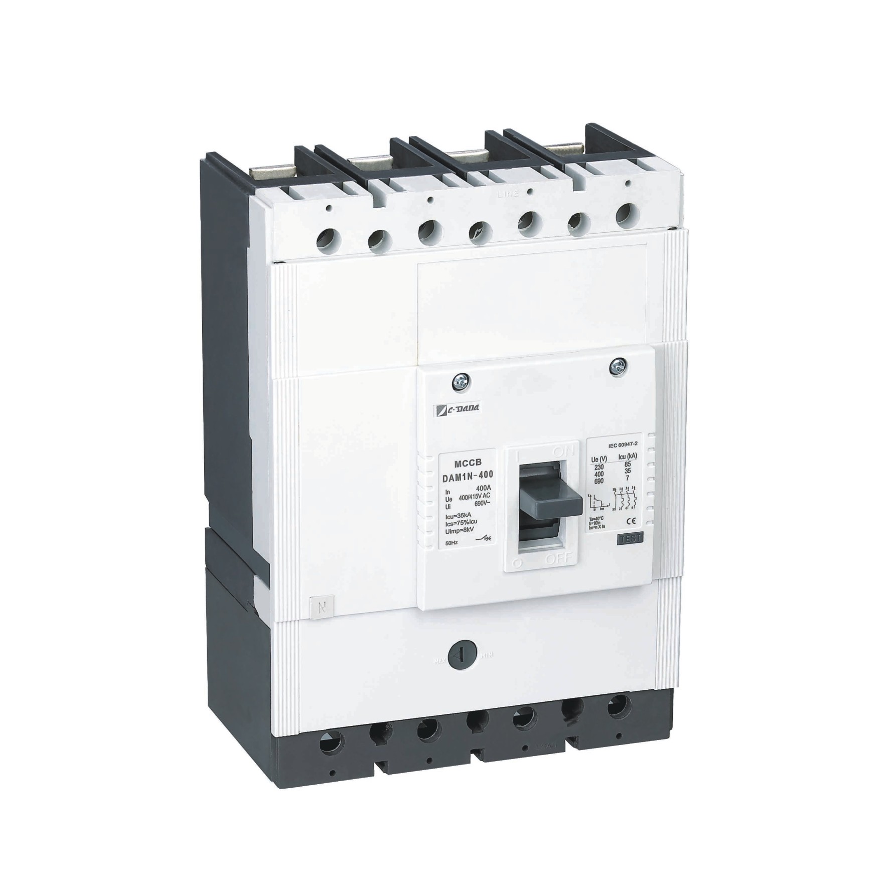 DAM1-125 series thermal overload operation Moulded case circuit breaker(Fixed type)