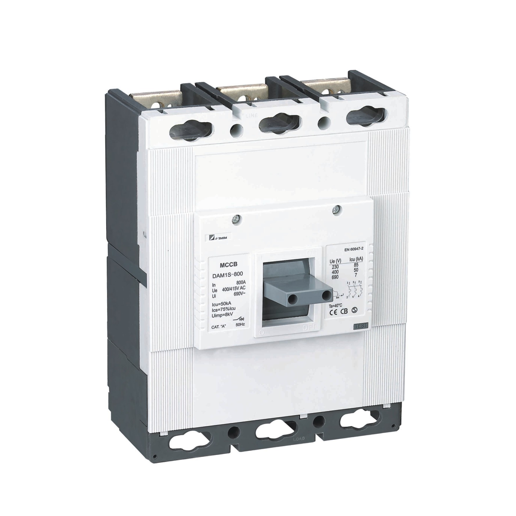 DAM1-125 series thermal overload operation Moulded case circuit breaker(Fixed type)